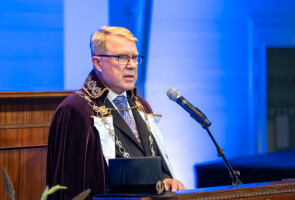 Rector Jukka Kola at the Opening Ceremony