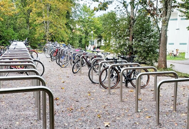 Pyöräparkki Turun kampuksella
