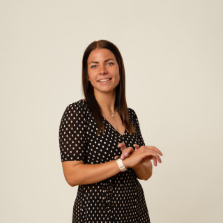Henna Sundström on beige background